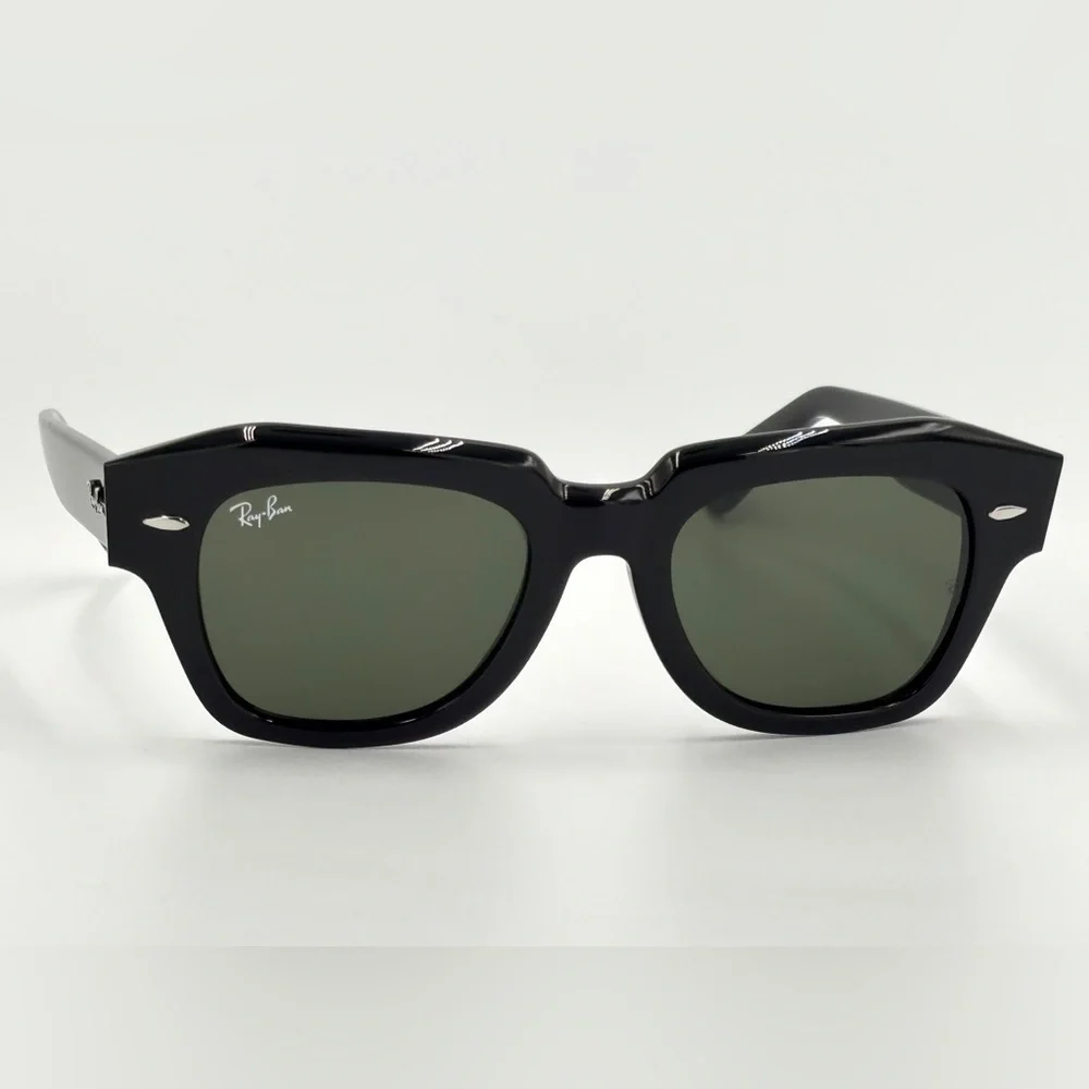 Ray-Ban State Street Sunglasses Black Frame Women’s Fashion Sunglasses RB2186 - Picture 6 of 11